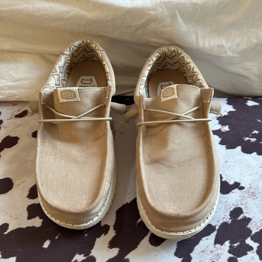 Hey Dude Wally Tan Slip-on Shoes